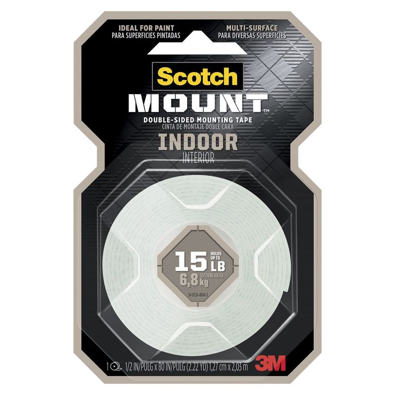 Cinta Doble Contacto 3M Scotch-Mount™ para Interiores 12 mm x 2.07 m