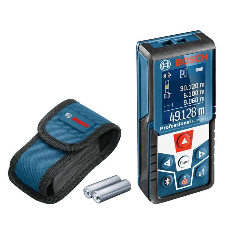 Medidor láser Bosch GLM 50-27 C, 50 metros, con Bluetooth