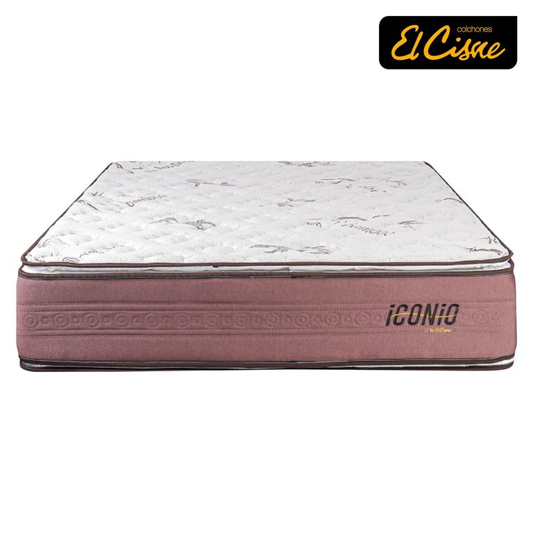 Colchón El Cisne Iconio 2 Plazas + 2 Almohadas + Protector