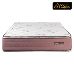 EL CISNE - Colchón Iconio Queen + 2 Almohadas + Protector