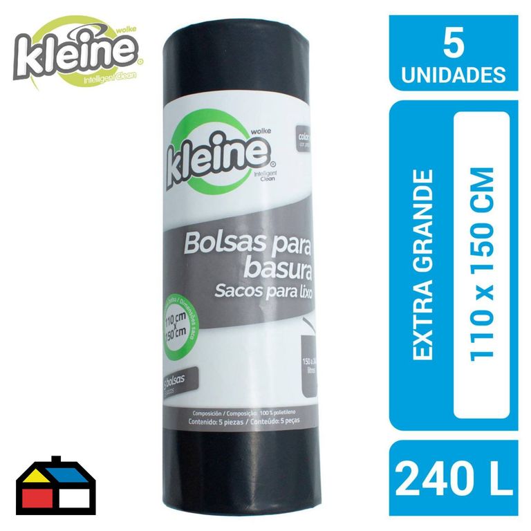 Bolsa para Basura 240 Litros pack 5und