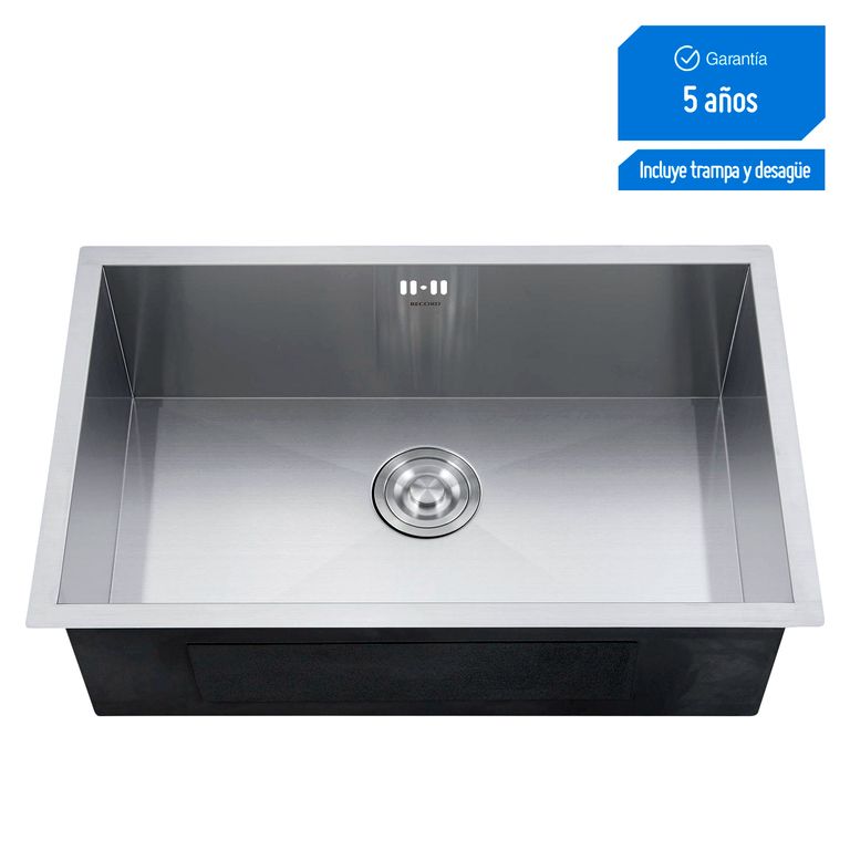 Lavadero de Cocina Record Acero Inoxidable 1 Poza Vesubio 43x68cm