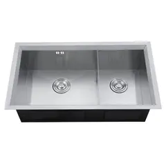RECORD - Lavadero de Cocina Acero Inoxidable 2 Pozas Everest 79x46cm