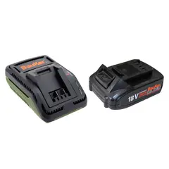 BAUKER - Batería recargable 18V 2.0 Ah + Cargador de Batería 18V