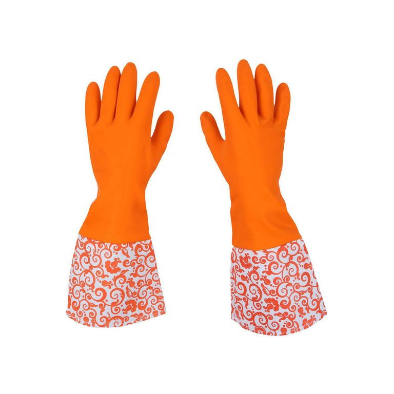 Guantes de Látex Talla M - Naranja