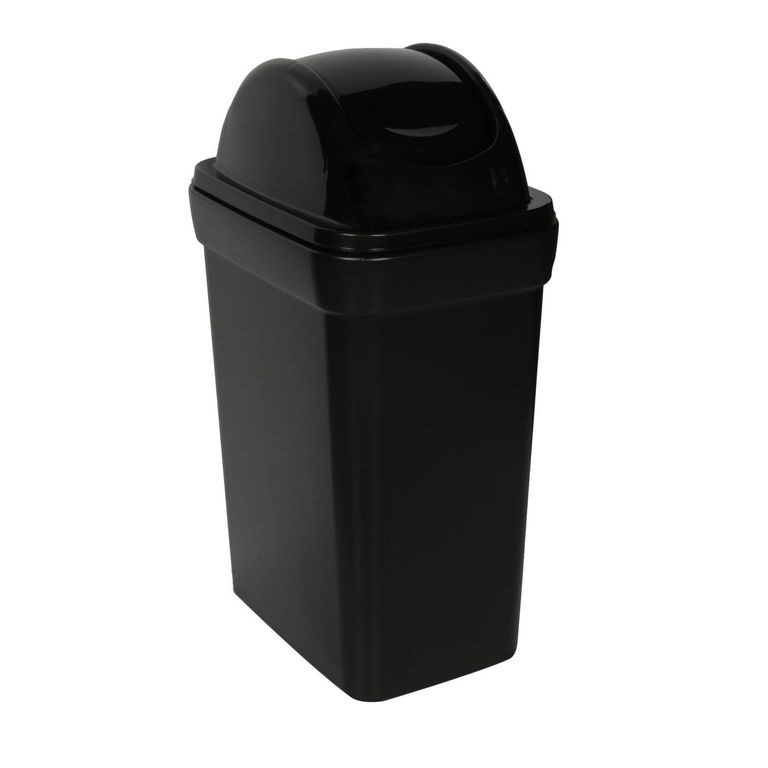 Papelera de Polietileno Basa Negro 35L