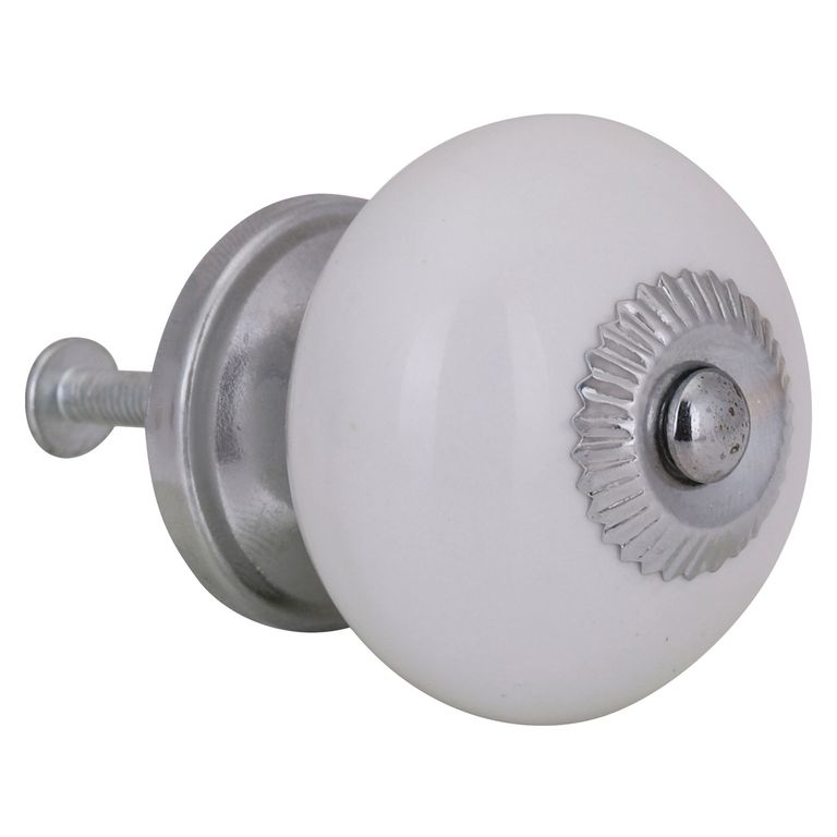 Pack de 2 Perillas Blanco 40 mm.