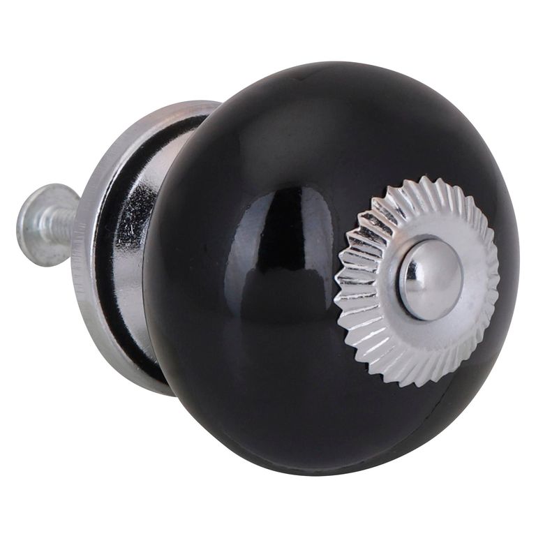 Pack de 2 Perillas Negro 40 mm.