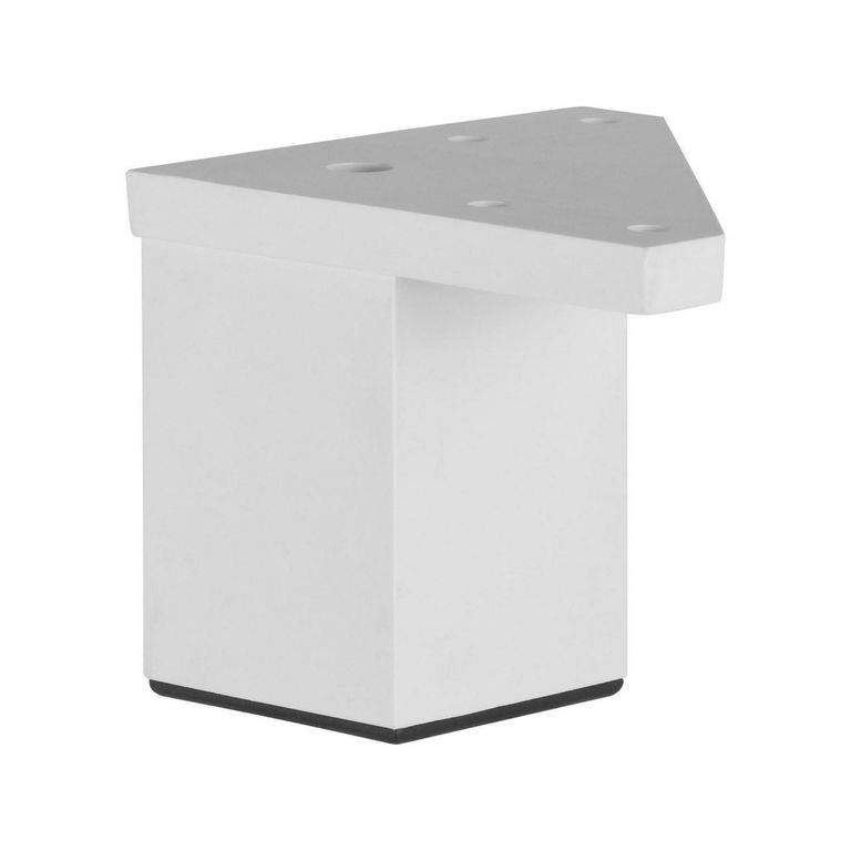 Patas para Muebles Cuadrada ABS Blanco 40x60 mm