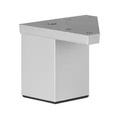 FIXSER - Patas para Muebles Cuadrada ABS 40x60 mm de Aluminio