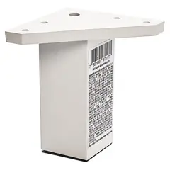FIXSER - Patas para Muebles Cuadrada ABS 40x100 mm Blanco