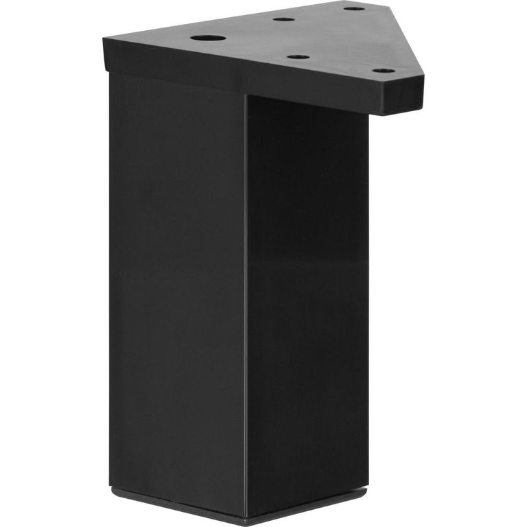 Patas para Muebles Cuadrada ABS 40x100 mm Negro