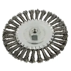 undefined - Cepillo circular de alambre trenzado 7"