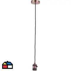 JUST HOME COLLECTION - Lámpara Colgante Metal 1L E27 Cobre