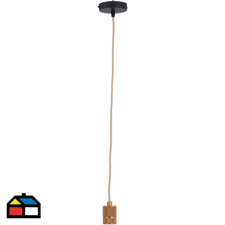 Lámpara Techo Alois 1 Luz Metal Amarillo/Dorado 60 W 4.8 cm