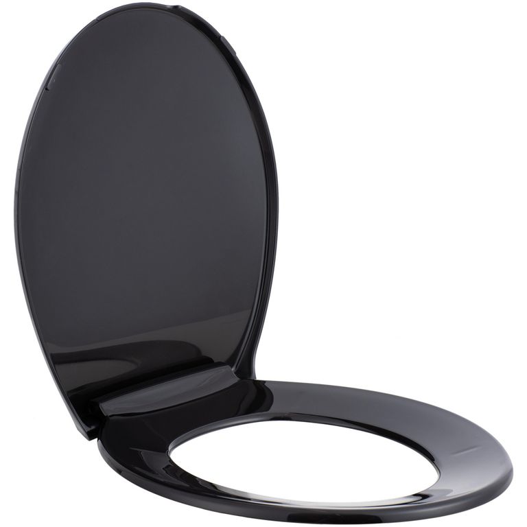 Asiento Tapa Inodoro Comodor Redondo Negro