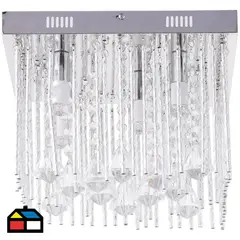 JUST HOME COLLECTION - Lámpara de Techo Nin 5L E14 Gris