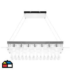 JUST HOME COLLECTION - Lámpara Colgante Allard 4L E14 Transparente