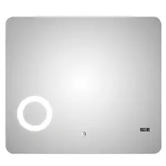SENSI DACQUA - Espejo LED de Baño con Zoom Rectangular Los Ángeles 80x70cm