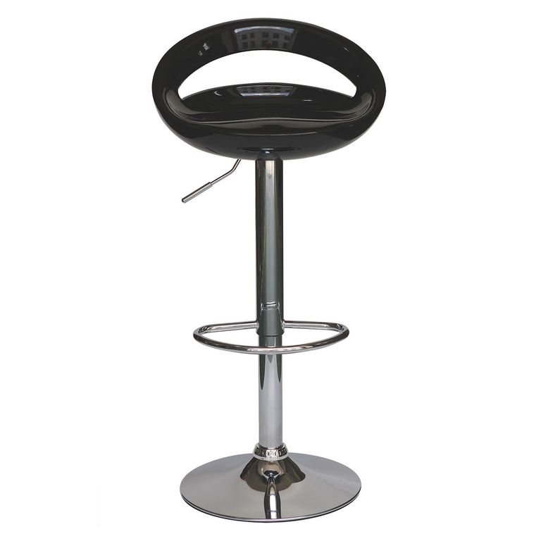 Silla Bar Media luna Negro