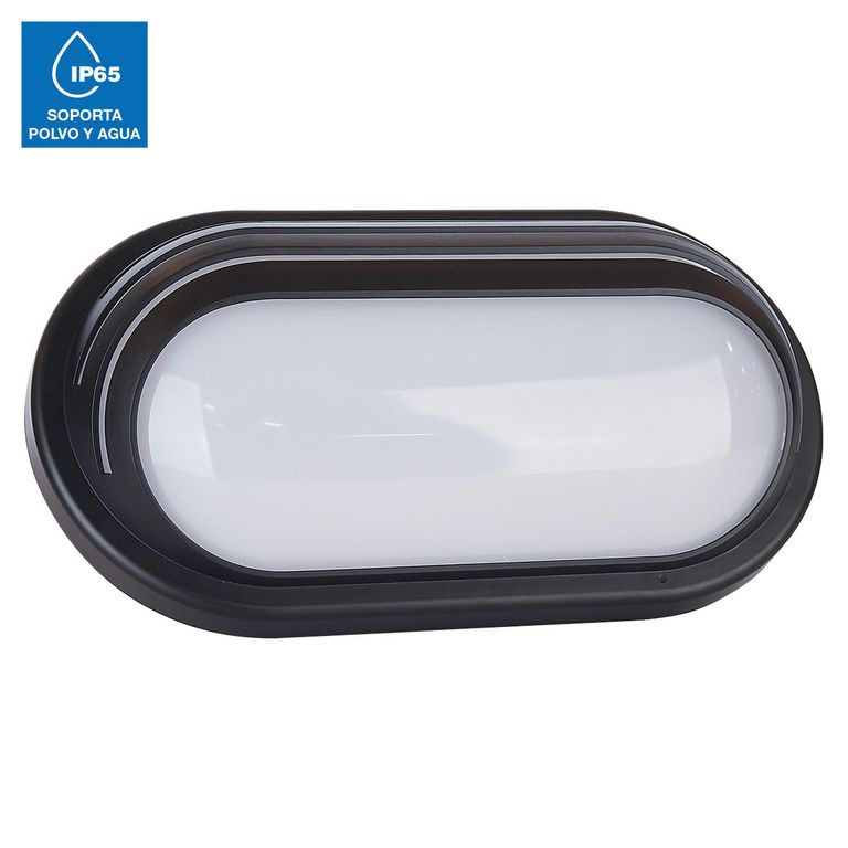 Aplique Exterior LED Lineas 20W IP65 Negro Luz Cálida