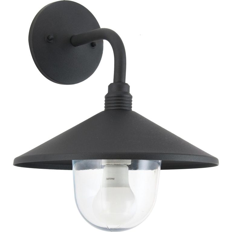 Farol de Muro Horten E27 Negro