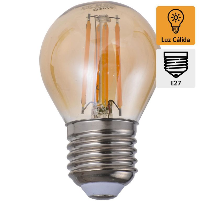 Foco LED Vintage Especial 4W E27 Luz Amarilla