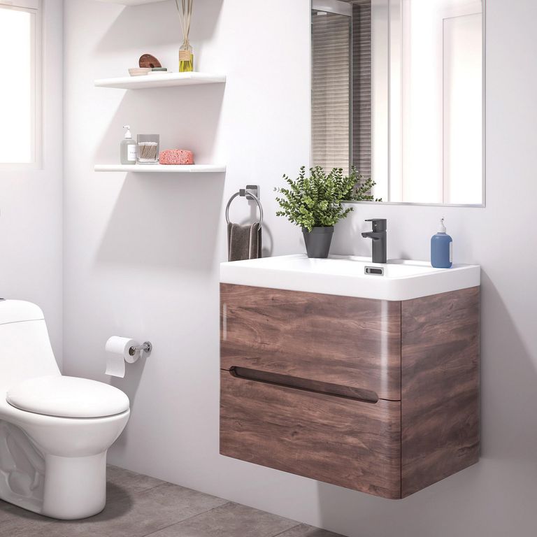 Mueble de Baño Vanitorio River Chocolate 60x42x50cm