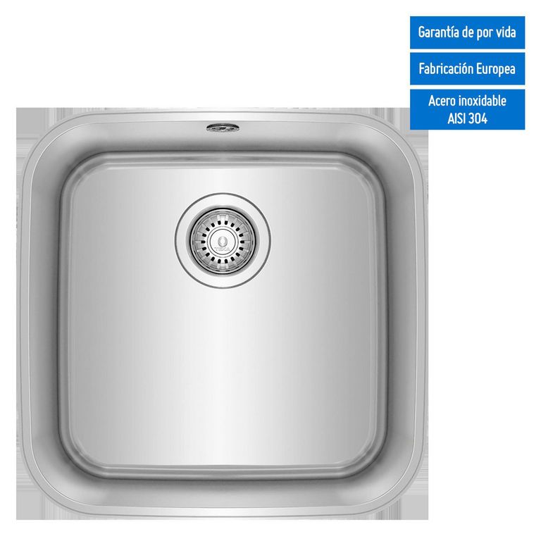 Lavadero de Cocina Acero Inoxidable Teka 1 Poza 43.3x43.3cm