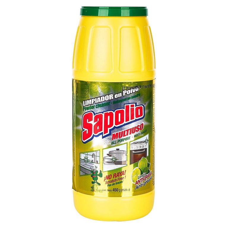 Limpiador en Polvo de Cocina Multiuso Sapolio 450gr.
