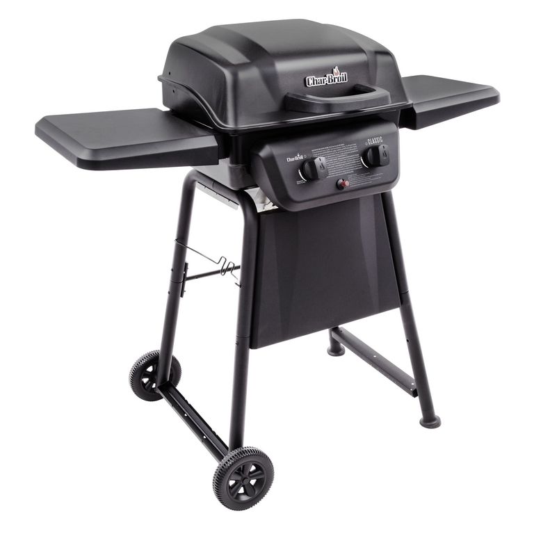 Parrilla a Gas Char-Broil 160x59x116cm + 2 Quemadores + 2 Bandejas Laterales
