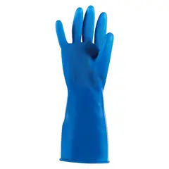 KLEINE WOLKE - Guantes de Lavandería Látex Talla M - Azul