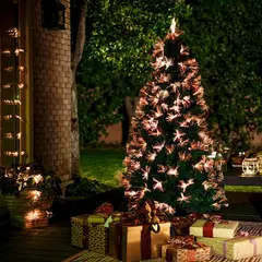 DEAR SANTA - Árbol de Navidad 180cm Fibra Óptica Multicolor
