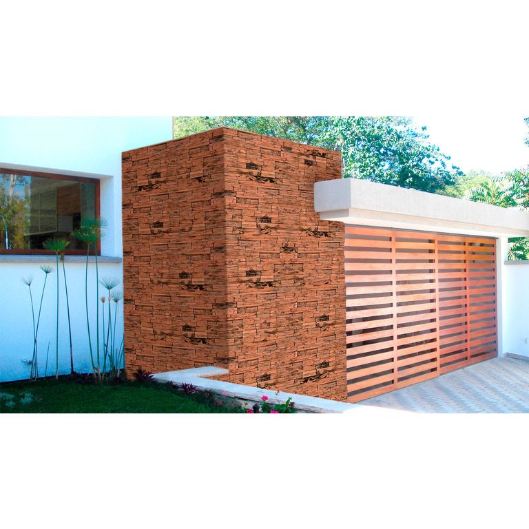 Piedra Kkala Rococho Naranja 10x50cm 0.50m2
