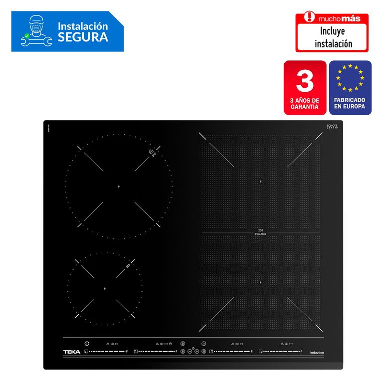 Cocina empotrable Inducción Teka IZF-64440 MSP BK X4 Quemadores
