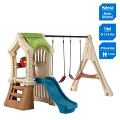 STEP 2 - Centro de Juegos con Columpio 2 asientos y Resbaladera