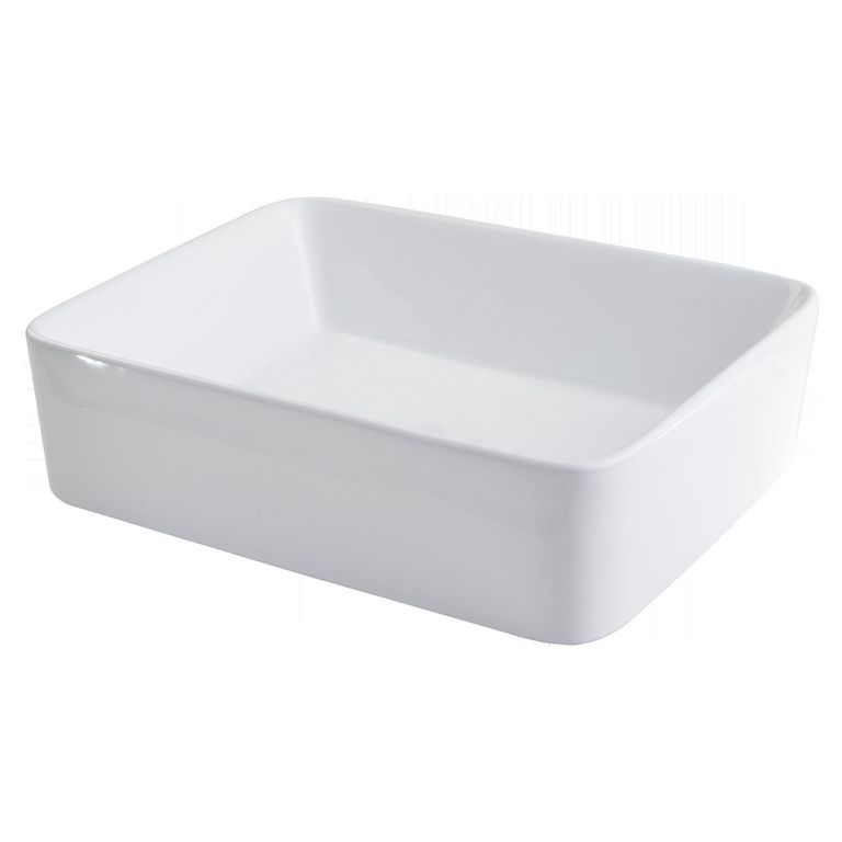 Lavamanos para Sobreponer Vainsa Sestri Rectangular Blanco