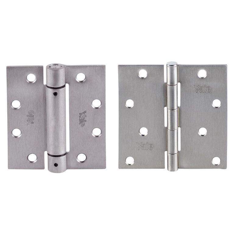 Kit Bisagra Cierra Puerta de Acero 114x102 mm.