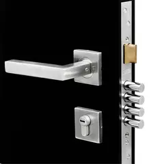 CANTOL - Cerradura de Embutir Principal Cuadrada Ac Inox