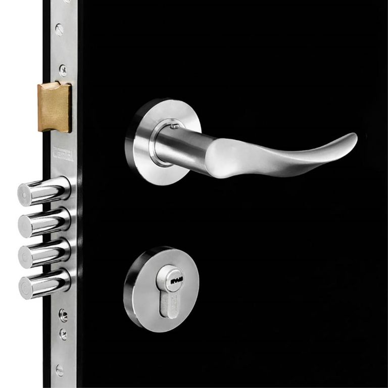 Cerradura de Embutir Principal Onda Ac Inox Izq Cantol