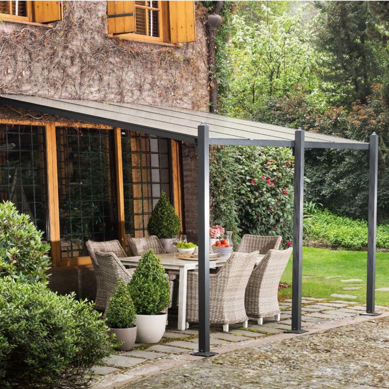 Pérgola Aluminio Negro 2.95X3.95 M