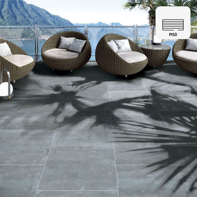 Gres Porcelanico Marrón Cementicio 60x60cm 1.44m2