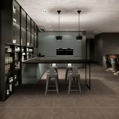 HOLZTEK - Gres Porcelanico Marrón Cementicio 60x60cm 1.44m2