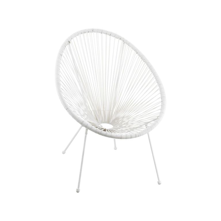 Silla Cozumel de Ratan Blanca
