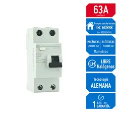 GENERAL ELECTRIC - Interruptor diferencial 2x63A