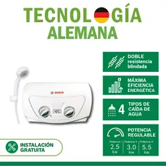 BOSCH - Rapiducha Premium 5.5kw Panel LCD + Accesorios
