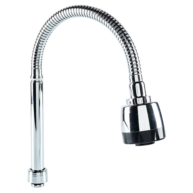 Tubo Flexible para Lavadero 50cm Plateado