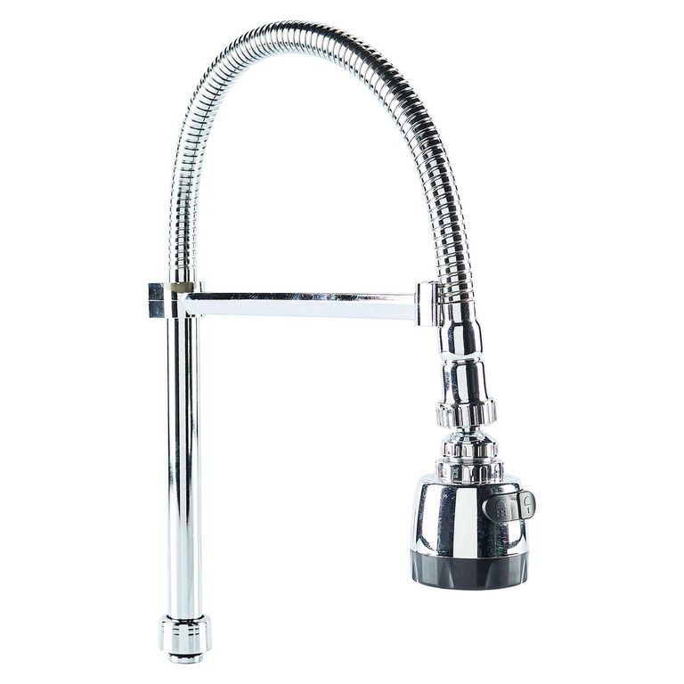 Tubo Flexible para Lavadero 65cm Plateado