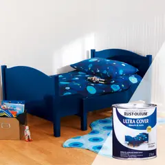 RUST OLEUM - Esmalte al Agua Ultra Cover Azul Marino Brillante 0,946L