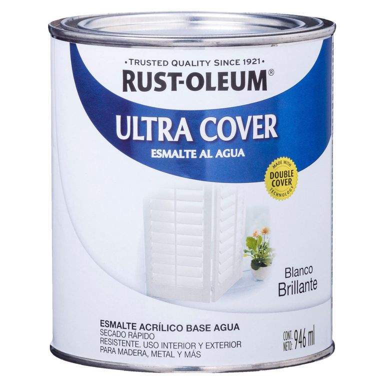 Esmalte al Agua Ultra Cover Blanco Brillante 0,946 L
